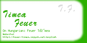 timea feuer business card